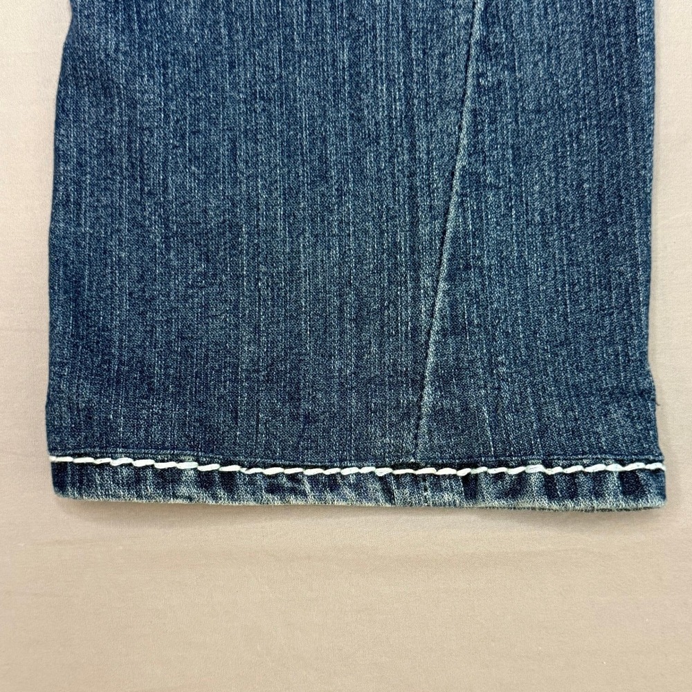 True Religion Womens Joey Mid Rise Super T Flap Flare Jean 32 *Hemmed - Picture 8 of 8